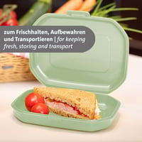 Westmark Mini kutija za užinu / Snackbox 3 kom., 300 ml, s kopčom, zelena, plastična, 235122EM 3
