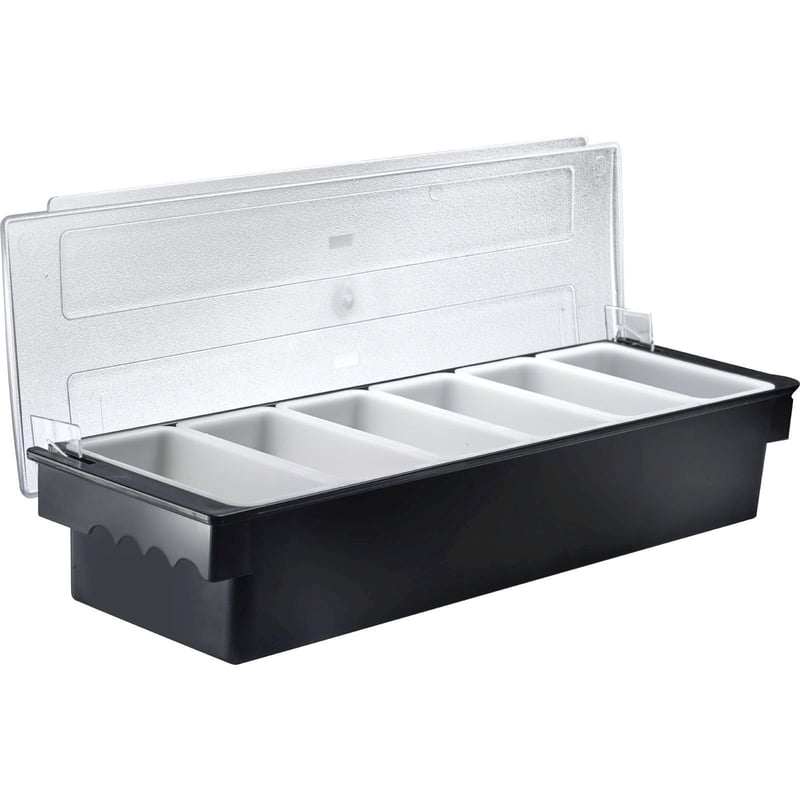 Westmark Pano nádoba na korenie a ovocie s vekom, 6 priehradiek, 400 ml/priehradka, BPA-free ABS, na barové a bufetové servírovanie
