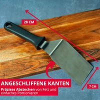 Westmark Profi Grill Spatula Kaparó Kés Rozsdamentes Acél - Black/Silver - Closed - Angled - 1 Piece 3