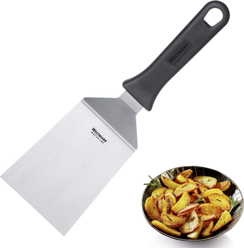 Westmark Profi Grill Spatula Kaparó Kés Rozsdamentes Acél - Black/Silver - Closed - Angled - 1 Piece