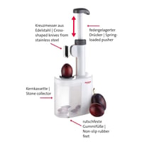 Aparatul pentru scos sâmburi Westmark Prunus pentru prune și corcodușe – ustensilă de bucătărie pentru fructe 4