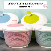 Westmark Spinderella centrifuga za salatu – 4,4 litre, Ø 23,5 cm, protuklizna, plastika bez BPA 6