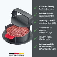 Westmark Vario Plus Hamburger Készítő - Állítható Patty Méret, Vegán Burgerekhez - Vario Plus, Diameter 11 Cm 2