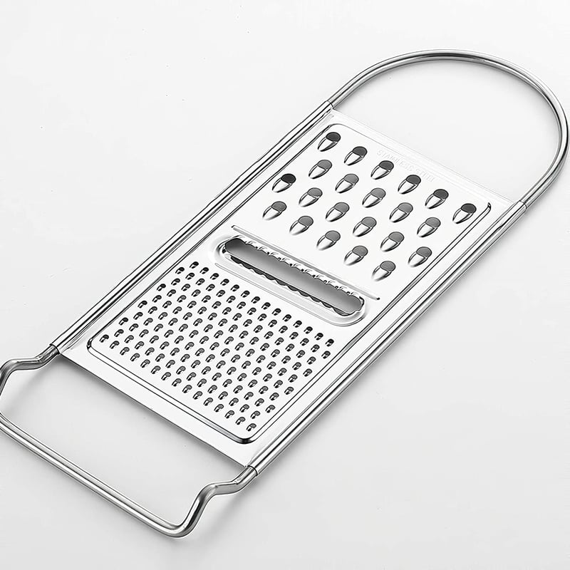 weSTOCK rozsdamentes acélból készült 3 az 1-ben konyhai reszelő sajt, zöldség, burgonya reszeléséhez 22 cm