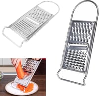 weSTOCK rozsdamentes acélból készült 3 az 1-ben konyhai reszelő sajt, zöldség, burgonya reszeléséhez 22 cm 2
