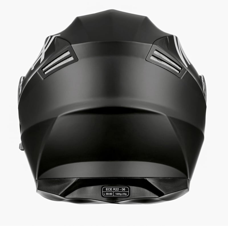 Westt Torque X Felnyitható Bukósisak - Matt Fekete Moduláris Motoros Sisak ECE 22.06 Tanúsítvánnyal, Chopper, Robogó, S Méret 55-56 cm