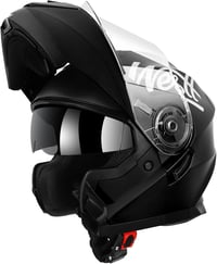 Westt Torque X Felnyitható Bukósisak - Matt Fekete Moduláris Motoros Sisak ECE 22.06 Tanúsítvánnyal, Chopper, Robogó, S Méret 55-56 cm 1