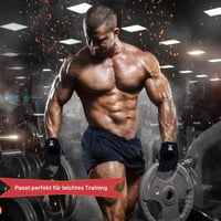 Mănuși de Fitness WESTWOOD FOX, Mănuși de antrenament respirabile pentru bărbați și femei, Haltere, Culturism, Crossfit, Antrenament de forță, Antiderapante, Negru, Mărimea L 6