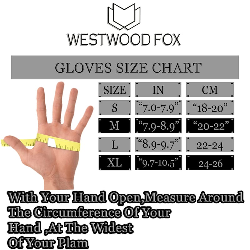 WESTWOOD FOX Kertészeti Munkakesztyű Tüskementes Bőr Férfi Női L Narancssárga