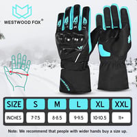 WESTWOOD FOX Vízálló Téli Motoros Kesztyű S-es  - Érintőképernyős, Könnyű, Meleg Védőkesztyű 5