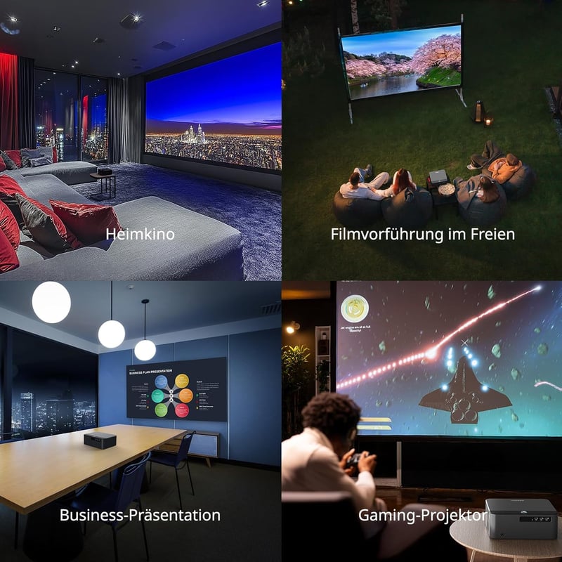 WEWATCH WP01 Full HD 1080P Otthoni Projektor Netflix Android TV 700 Lumen WiFi Bluetooth