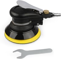 Weytoll 125/150 mm Pneumatikus Excentercsiszoló Vákuum Funkcióval - Polírozó Készlet 4 Féle Koronggal Autóhoz, Fához, Fémhez, 13500 RPM 1