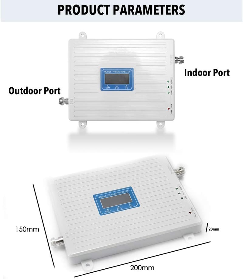 Weytoll Mobiljelzés Erősítő 2G/3G/4G LTE GSM DCS WCDMA 60dBi Mágneses Antenna