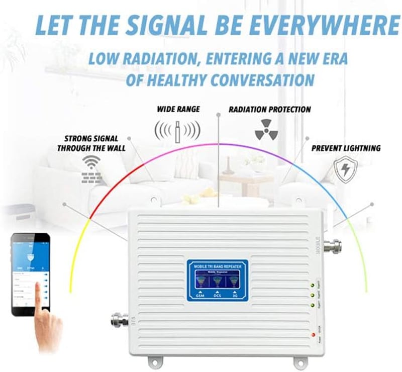 Weytoll Mobiljelzés Erősítő 2G/3G/4G LTE GSM DCS WCDMA 60dBi Mágneses Antenna