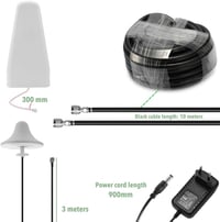 Weytoll Mobiljelzés Erősítő 2G/3G/4G LTE GSM DCS WCDMA 60dBi Mágneses Antenna 2