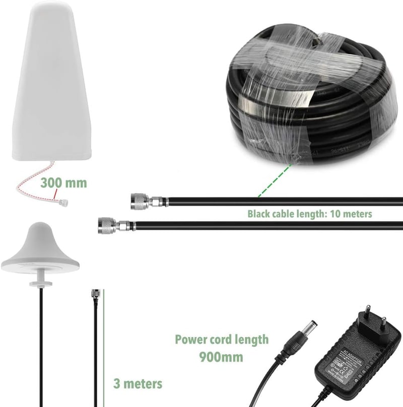 Weytoll Mobiljelzés Erősítő 2G/3G/4G LTE GSM DCS WCDMA 60dBi Mágneses Antenna