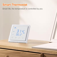 Weytoll Okos Termosztát 16A - Digitális Süllyesztett Padlófűtés Szabályozó Érintőkijelzővel - Vízalapú Padlófűtéshez és Falfűtéshez - Gyerme 3