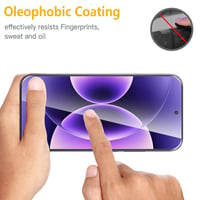 WFTE 2 ks tvrdené sklo na Xiaomi 17 Ultra / 17 Pro Max, ochranná fólia na displej, tvrdosť 9H, 0,26 mm, 99% priehľadnosť, odolné proti poškriabaniu, bez bubliniek 7