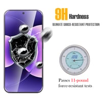 WFTE 2 ks tvrdené sklo na Xiaomi 17 Ultra / 17 Pro Max, ochranná fólia na displej, tvrdosť 9H, 0,26 mm, 99% priehľadnosť, odolné proti poškriabaniu, bez bubliniek 5