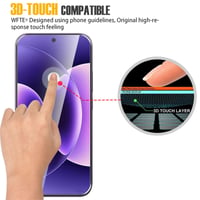 WFTE 2 ks tvrdené sklo na Xiaomi 17 Ultra / 17 Pro Max, ochranná fólia na displej, tvrdosť 9H, 0,26 mm, 99% priehľadnosť, odolné proti poškriabaniu, bez bubliniek 3