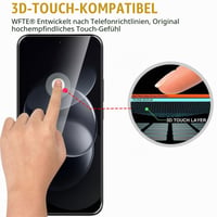 WFTE 2 bucăți sticlă securizată pentru Xiaomi Redmi Note 17 Pro / 17 Pro Max / 15 Pro 5G, folie protectoare ecran, duritate 9H, rezistentă la zgârieturi și bule 4