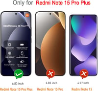 WFTE 2db Xiaomi Redmi Note 15 Pro Plus edzett üveg képernyővédő fólia - Xiaomi Redmi Note 15 Pro+/Poco M8 Pro 5G 2