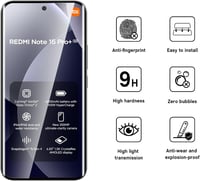 WFTE 2db Xiaomi Redmi Note 15 Pro Plus edzett üveg képernyővédő fólia - Xiaomi Redmi Note 15 Pro+/Poco M8 Pro 5G 3