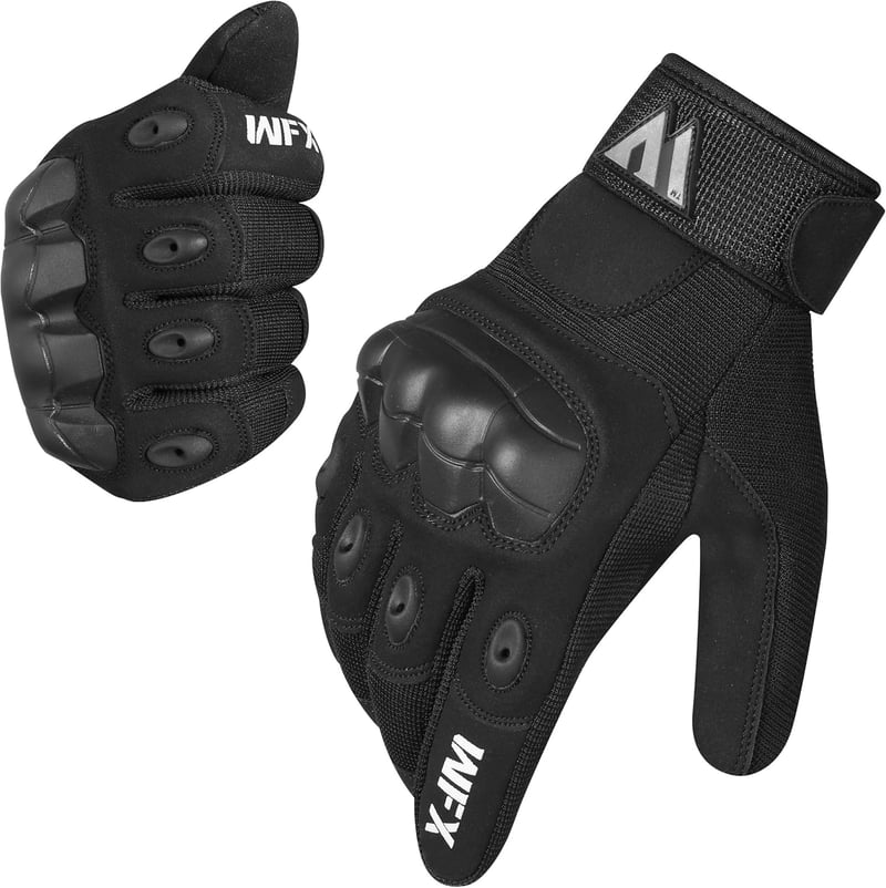 WFX Motoros Kesztyű Fekete Érintőképernyős Légáteresztő Teljes Ujjas Védő Kesztyű Motorozás Kerékpározás MTB ATV Unisex