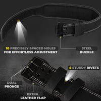 WFX Súlyemelő Öv Fekete Bőr 10cm Széles Állítható Derék Támasztó Edzőterem Fitness Bodybuilding Powerlifting Guggolás Felhúzás 4