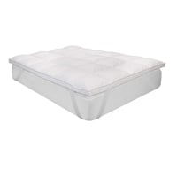 Sleep ZZZZ Husă de saltea din puf de gâscă 160x200 cm, 5 cm grosime, 100% puf, ultra moale, respirabilă, calitate hotelieră de lux 1