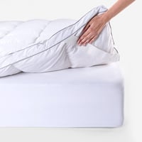 Sleep ZZZZ Husă de saltea din puf de gâscă 160x200 cm, 5 cm grosime, 100% puf, ultra moale, respirabilă, calitate hotelieră de lux 6