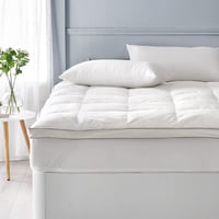 Sleep ZZZZ Husă de saltea din puf de gâscă 160x200 cm, 5 cm grosime, 100% puf, ultra moale, respirabilă, calitate hotelieră de lux 2