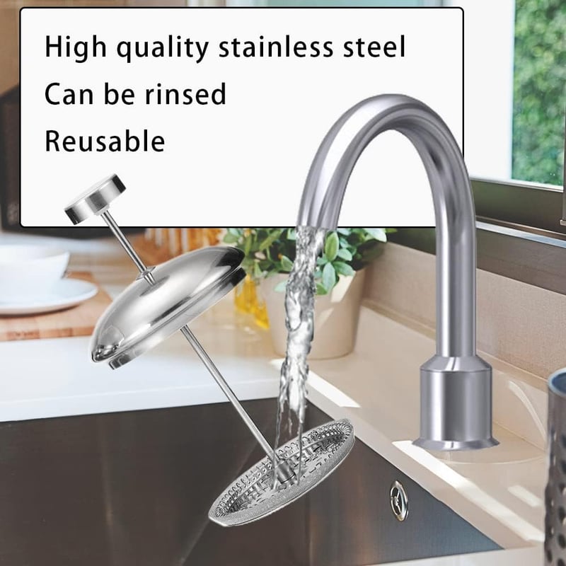 WHC Rozsdamentes Kávéprés Szűrő 10cm 6db Csomag 1000ml Franciaprés Kiegészítő