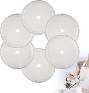 Filtru de schimb pentru presă franceză WHC, 10 cm, pentru dispozitive de 1000 ml - 6 buc.
