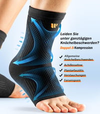WHCOOL Bokaszalag rögzítő kötés 1 pár, kötött fekete széles pánt 30%, sport és húzódás esetén, S méret 3