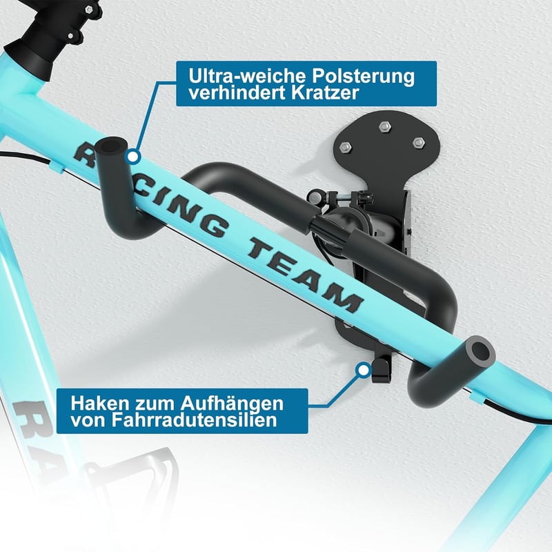 WheelHub Kerékpár Fali Tartó 30 kg Terhelhetőség Állítható Függesztő Garázs Otthon