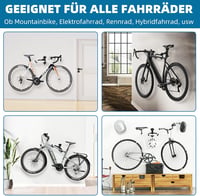 WheelHub Kerékpár Fali Tartó 30 kg Terhelhetőség Állítható Függesztő Garázs Otthon 6
