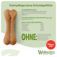 WHIMZEES Rice Bone štapići za žvakanje za pse, veličina M/L, 20 komada - prirodni, bez glutena, bez dodanog šećera, za njegu zubi, za srednje i velike pse 5