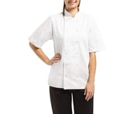 Whites Chefs Clothing Vegas fehér rövid ujjú séfkabát M-es méret 2