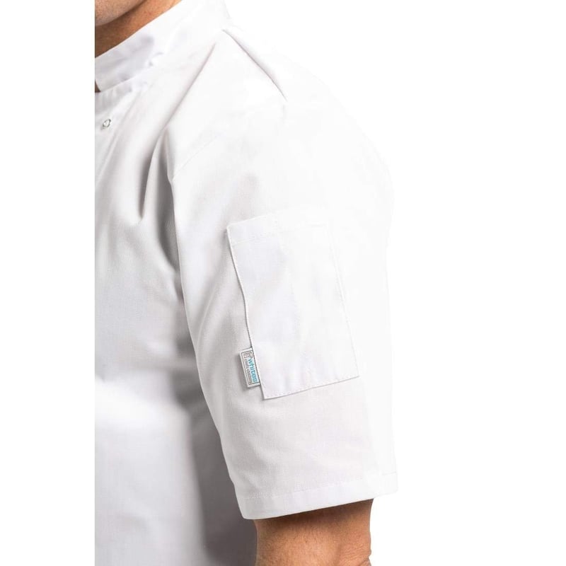 Whites Chefs Clothing Vegas fehér rövid ujjú séfkabát M-es méret
