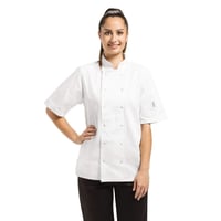Unisex kuchársky rondon Whites Chefs Clothing Vegas, krátky rukáv, biela - veľkosť M 2