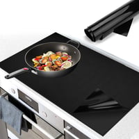 Silikónová ochranná podložka na indukčnú varnú dosku WhizNook 53x60 cm, čierna – teplovzdorná kuchynská podložka na indukčný sporák 1