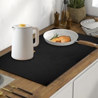 Silikónová ochranná podložka na indukčnú varnú dosku WhizNook 53x60 cm, čierna – teplovzdorná kuchynská podložka na indukčný sporák 7