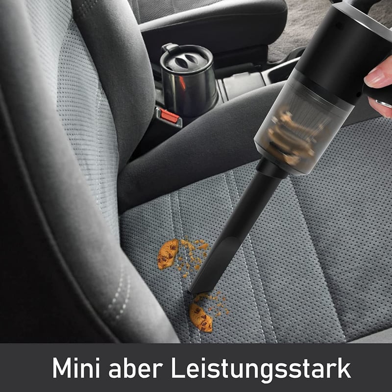 WHJC Akkumulátoros Kézi Porszívó 9000Pa - USB Tölthető Mini Porszívó 4000mAh - Nedves és Száraz Takarításra, Autóba, Otthonra, Állatszőrre (