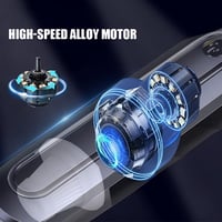 WHJC Vezeték Nélküli Kézi Porszívó - 120W Erős Szívóerő, USB Töltés, Ultrakönnyű, Hosszú Üzemidő, Autó, Otthon, Konyha, Állatszőr Tisztításh 3