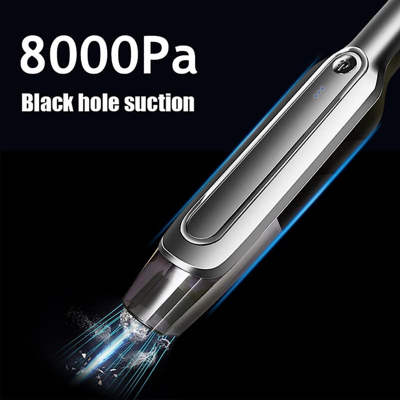 WHJC Vezeték Nélküli Kézi Porszívó - 120W Erős Szívóerő, USB Töltés, Ultrakönnyű, Hosszú Üzemidő, Autó, Otthon, Konyha, Állatszőr Tisztításh