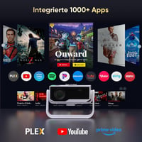 Wielio 4K Smart Projektor 25000 Lumen, Android 11, WiFi 6, Elektromos Fókusz 3