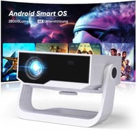 Wielio 4K Smart Projektor 25000 Lumen, Android 11, WiFi 6, Elektromos Fókusz 1