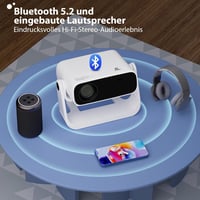 Wielio Smart Projector Full HD 1080P 4K 25000 Lumens Otthoni Mozi 7