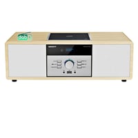 WIITHINK Vintage HiFi hudobný systém s CD prehrávačom, DAB+ a FM rádiom, Bluetooth, AUX, USB, diaľkovým ovládaním, kompaktné stereo 1